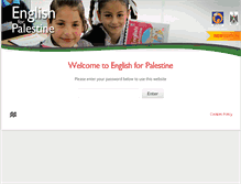Tablet Screenshot of englishforpalestine.com